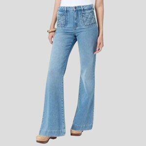 Sam Edelman Braided Pocket Bay High Rise Flare Jeans